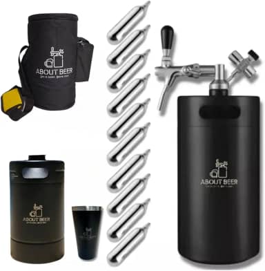 Kit Chopeira Vacuum Keg Portátil About Beer 5 E 2 Litros