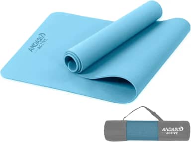 Tapete para Yoga Pilates em TPE Andarix Active Antiderrapante Impermeável Colchonete Ecológico Fitness Academia com Bolsa