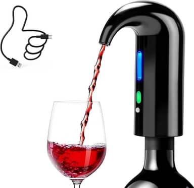 Aerador elétrico de vinho, decantador de vinho elétrico CorporateGiftPro, dispensador de vinho, despejador de vinho, acessórios para vinho e presentes de vinho para amantes de vinho