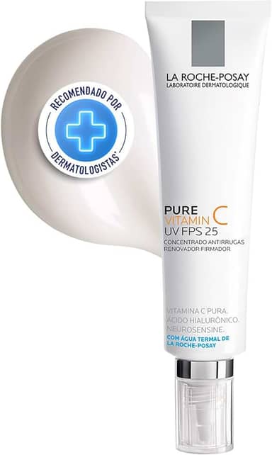 La Roche Posay Pure Vitamin C Creme UV Fps 25 40Ml Creme com Vitamina C Pura e Proteção Solar