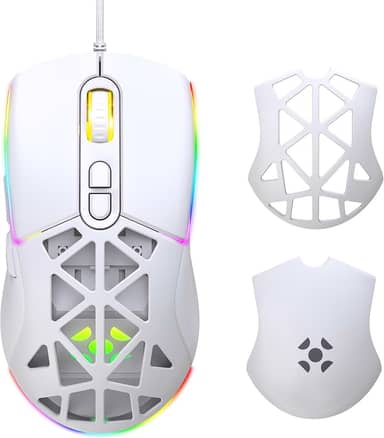 Mouse Gamer Com Fio Striker Branco Fortrek