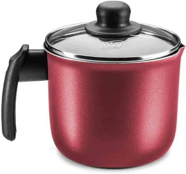 MTA - Fervedor em Alumínio Antiaderente com Tampa, Capacidade de 1,7L, nº 14, Cor Cereja, Linha Cristal.