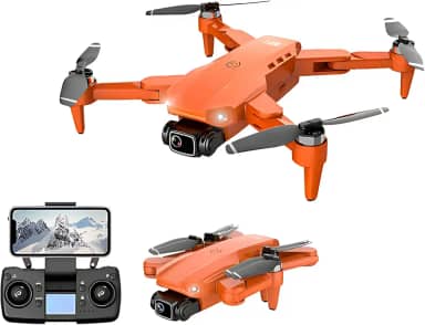 Drone Grande Lyzrc L900 PRO GPS 4K – Drone L900 Pro com Câmera Dupla, Wi-Fi 5GHz, Longo Alcance 1200m, Estabilização, Retorno Automático, Voo Inteligente (laranja)