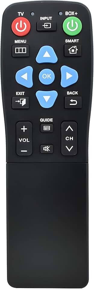 Controle remoto universal fácil para idosos – Controle remoto de TV com botão grande, controle de 2 dispositivos, ideal para idosos ou uso de demência