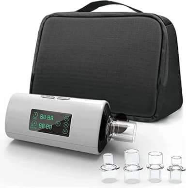 Máquina de limpeza CPAP, limpador e desinfetante CPAP portátil com display LED Ferramenta de desinfecção de desinfetante CPAP para máquina Cpap, tubo de ar, máscara, Hilarious123