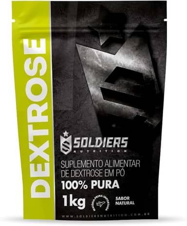 Dextrose 1Kg - 100% Puro Importado - Soldiers Nutrition