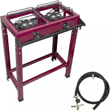 ROA, Fogão Industrial 2 Bocas Jr Alta Pressão C/Mang E Registro