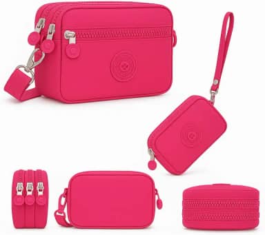 Bolsa Carteira Feminina com Al?a, Pequena, Multi-compartimentos