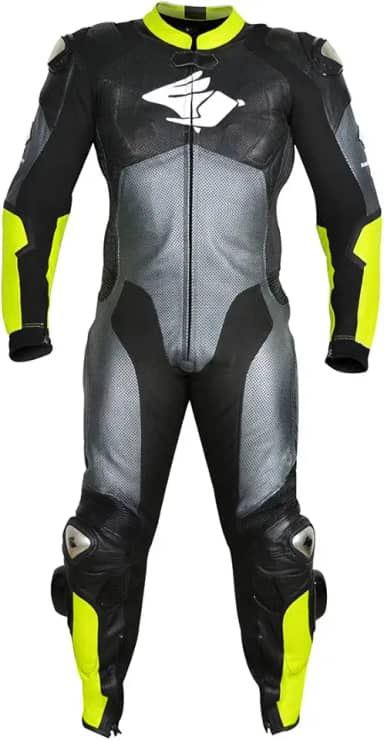 Macacão de Couro Motociclista RUSH - Racing Rabbit (50)