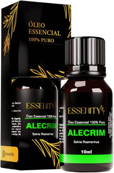 Óleo Essencial de Alecrim Premium 100% Puro – Foco e Memória, Alívio de Dores, Aromaterapia, Massagem 10ml – ESSENITY