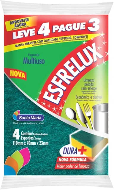 Esponja Esfrelux Leve 4 Pague 3