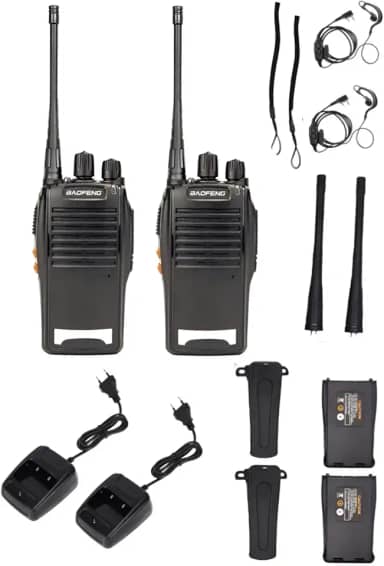 Kit 2 Rádios Comunicadores 16 Canais 12 Km