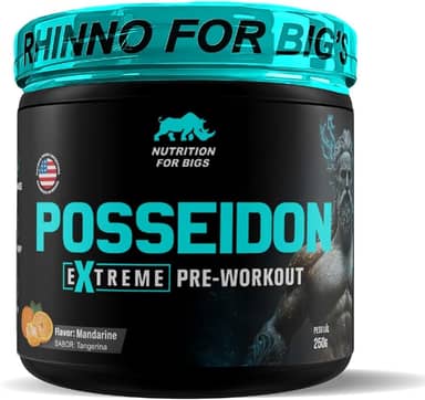 Suplemento em Pó Pré Treino Posseidon 250g Nutrition For Bigs Sabor:Tangerina