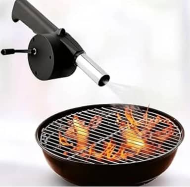 Soprador Acendedor Manual para Churrasqueira e Lareira Foqueira e Forno Soprador Manual de Ar para Carvão Ventilador de Mão Portátil e Leve