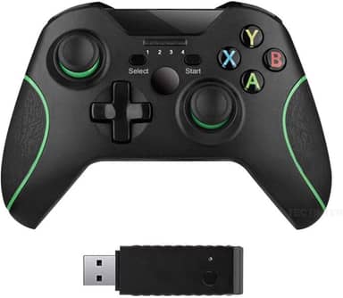 xuelili Controles sem fio para Xbox One, gamepad sem fio para PC com adaptador sem fio de 2,4 GHz, compatível com Xbox One / One S / One X / P3 Host / Windows 7/8/10