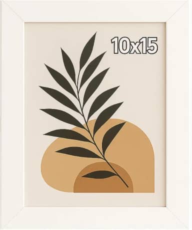 Porta Retrato 10x15 Fotos Moldura Branco Com Vidro Madeira Quarto Quadro Fotografia Sala Premium IMPORT&SHOP (1, 10x15)