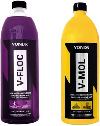 Kit Shampoo Para Lavar Carro, V-mol 1,5L + V-floc 1,5L Vonixx