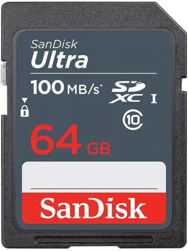 CARTAO DE MEMORIA PARA CAMERA SANDISK ULTRA 64GB SDSDUNR-064G-GN3IN