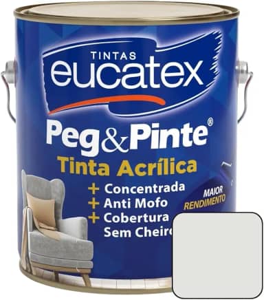 Tinta Latex Peg Pinte Int. Cinza Chromium 3,6l