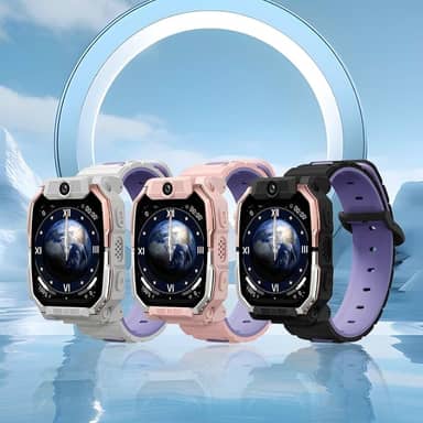 Smartwatch Infantil HW Z10, GPS, Câmera, Videochamada, SOS, Wi-Fi/Bluetooth, Tela Tátil, Retangular, Preto, Compatível com Android e iOS