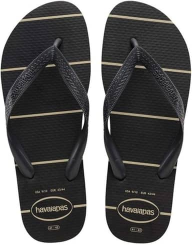 Chinelo Havaianas Masculino, Color Essencial 39/0 Preto, Havaianas