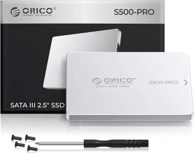 ORICO SSD SATA de 256 GB, unidade de estado sólido interno de 2,5 polegadas, até 450 MB/s, SSD 3D NAND SATA III com revestimento de alumínio, para desktop, laptop, PS4, NAS, unidade externa DIY -
