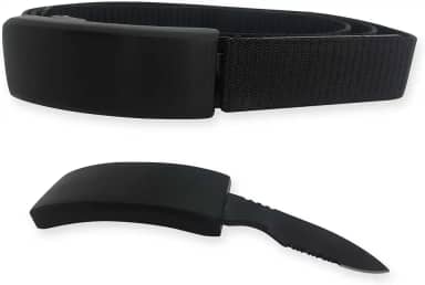 Cinto Canivete Com Faca Embutida Dissimulada Afiada Wow uso diario uso camping pescaria tatico