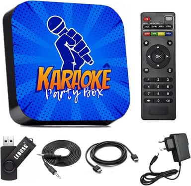 Karaokê Party Box Azul Com Pontuação + De 2000 Músicas Completo (Não Precisa Internet)