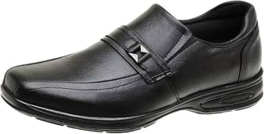 Sapato Social Couro Legítimo Anti Stress Conforto Ortopédico 5040