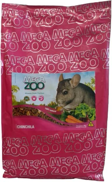 RAÇÃO MEGAZOO EXTRUSADA CHINCHILA 3KG