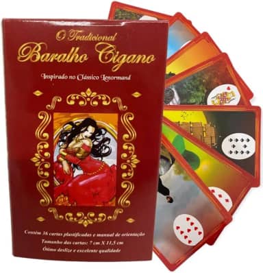 O Tradicional Baralho Cigano Lenormand 36cartas Plastificado
