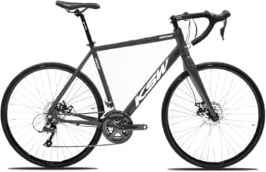 Bicicleta Aluminio Aro 700 Speed/Gravel KSW Road Kit Aro 700 Speed 18v 2x9 GTA Z9 Freio a Disco Garfo Rigido