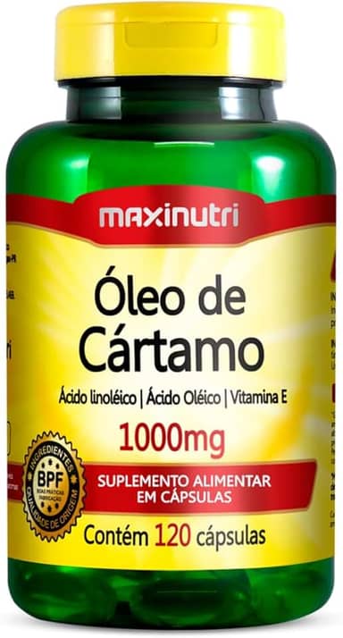 Óleo de Cártamo 1000mg - 120 Cáps., Maxinutri