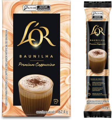 Cappuccino Premium L'OR Baunilha 8 uni.