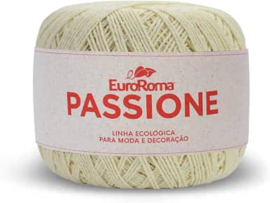 Barbante Passione, Cru, 8/5 Fios, 150 grs, Rolo com 396 Mts, Euroroma