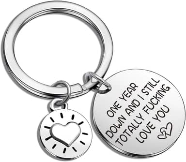 Chaveiro de namorada presentes românticos para ela ele presentes de dia do cônjuge para esposa joias chaveiro noiva para ser