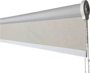 Persiana Rolo Blackout Medidas de 1,20L x 1,20A sem bandô Elegant Cor Cinza