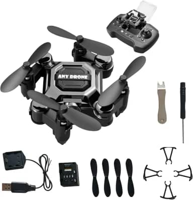 Drone Black Plus Câmera 4K 2.4G Wifi Fpv Drone para iniciantes Drone flip para crianças com decolagem e pouso Altitude Hold App Co