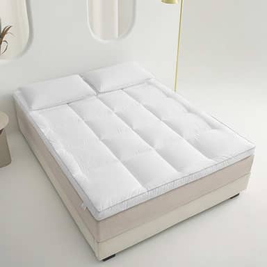 Colchão De Futon Japonês Topper Dobrável Para Dormir Melhor, White, 39 * 79in