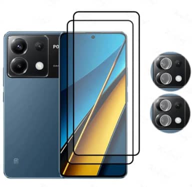 Película 5D Cerâmica Xiaomi Poco X3 X4 X5 X6 Pro + Película Câmera Vidro (POCO X6 PRO)