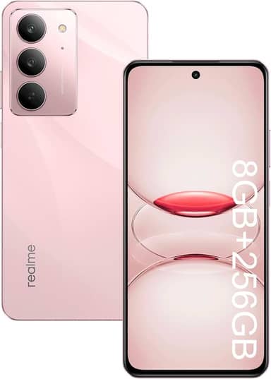 Realme C75X Smartphone 8GB RAM 256GB ROM Tela de 6.67" IP69 Provação de água NFC Dual SIM 4G (Rosa)
