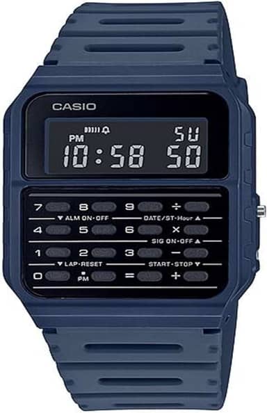 Relógio Casio Vintage Calculadora CA-53WF-2BDF Azul