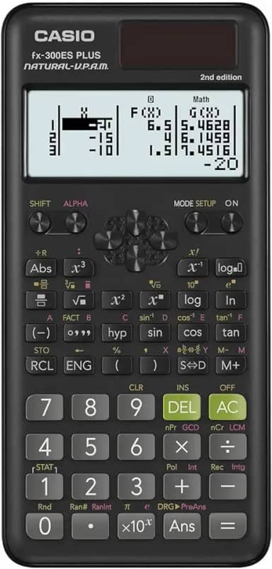 Casio Calculadora científica padrão FX-300ESplus2 2ª edição, preto