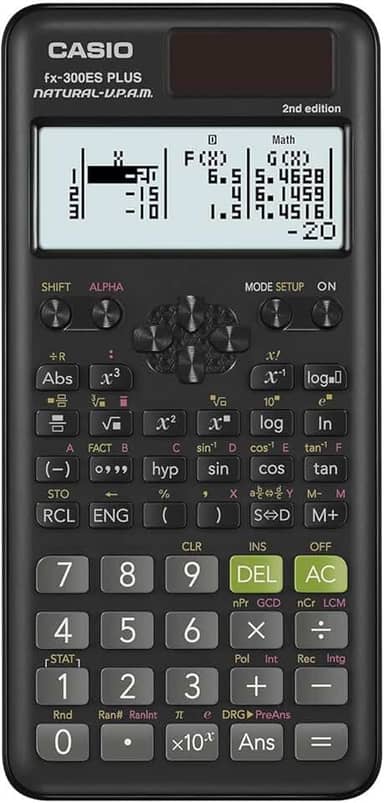 Casio Calculadora científica padrão FX-300ESplus2 2ª edição, preto