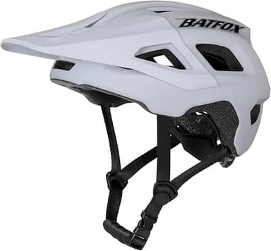 BATFOX Capacete De Bicicleta Para Homens E Mulheres Adultos - Estrada Mtb Montanha Ajustável (54-61 Cm) Com Ventilação Ultraleve
