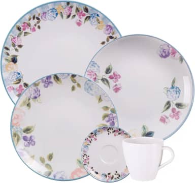 Aparelho de Jantar Tramontina Aura em Porcelana Decorada 20 Peças