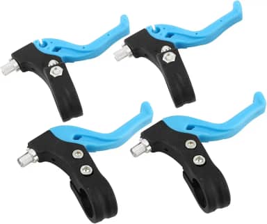 Alavancas de freio de bicicleta infantis, alça estendida ergonômica, ajuste rápido de três dedos, para 22,2 mm de diâmetro do guidão