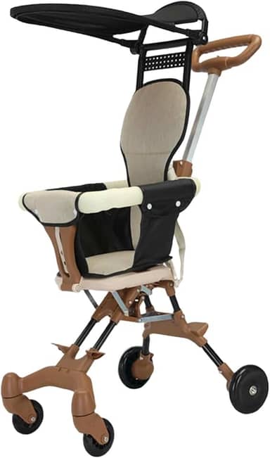 Carrinho de Bebê com Capota, Acessórios Leves E Multifuncionais, Carrinho de Bebê para Passeios No Parque, Acampamentos Ao Ar Livre