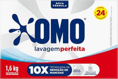 Sabão em Pó Omo Lavagem Perfeita 1.6kg - Edição Limitada (Embalagem pode variar)