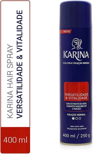 Karina Hair Spray Fixador 400 Ml Normal Grande Roxo